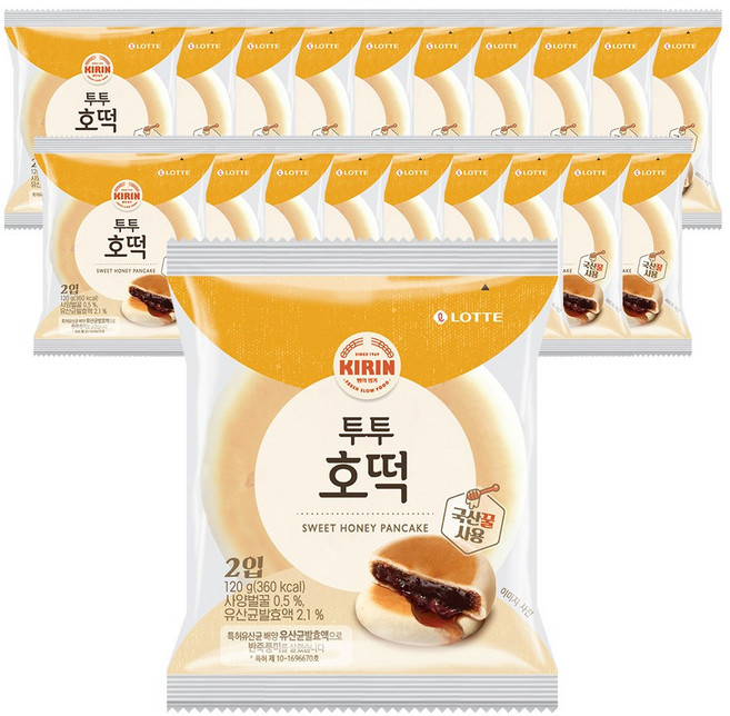 투투호떡120g X20봉, 20개, 120g