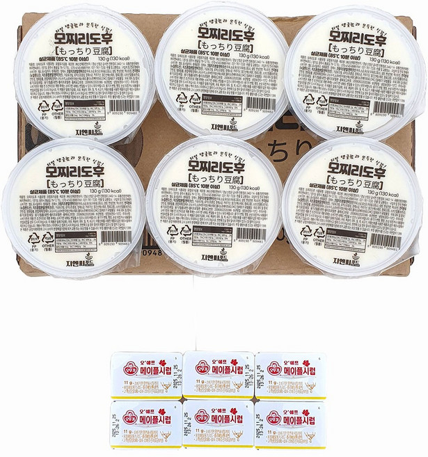 새마원 모찌리도후 780g(130g 6개입) (메이플시럽6개증정) 일본 두부 푸딩 디저트, 780g, 1개