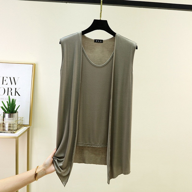 여성 모달 빅사이즈 나시 티셔츠 KX-2611