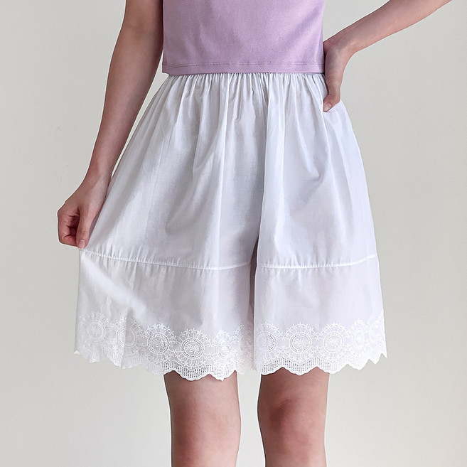 에스랑제이 아사면 레이스 속바지 1P