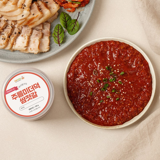 따봉프레시 바다향가득 국내산 주름미더덕 쌈젓갈 밥도둑, 1개, 300g