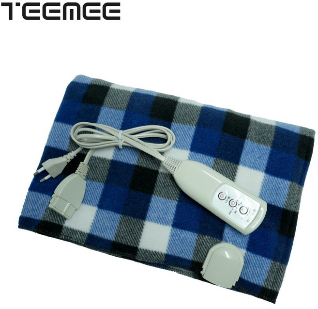 대진전자 TeeMee 카본탄소그래핀 온열 무릎담요 DWR-203(블루체크/대형사이즈출시)국내생산 탄소열선 3중안전