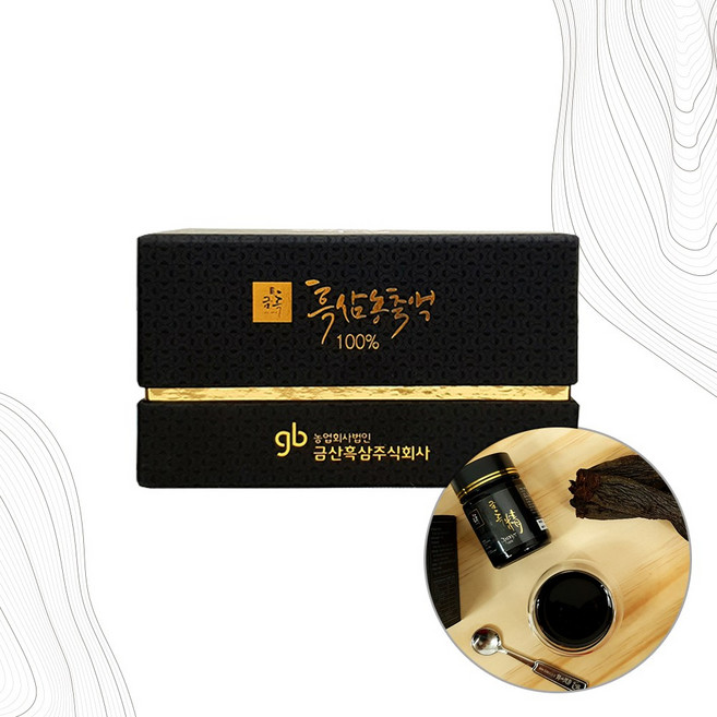 굿소일즈 금흑정 국산 금산 흑삼농축액 조사포닌 구증구포, 1개, 100g