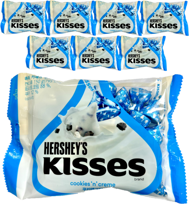 허쉬 키세스 쿠키앤크림, 150g, 8개