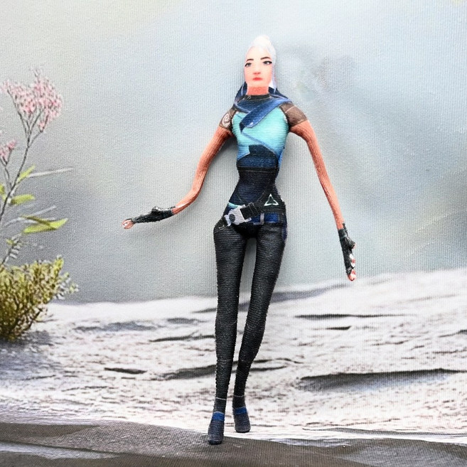 발로란트 귀여운 인형 쿠션 거실 침대 인테리어 장식 굿즈 제트 체임버 요루 레이즈 레이나