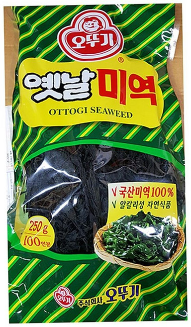 오뚜기 건미역 국물 건강 요리 수산 식재료, 250g, 10개