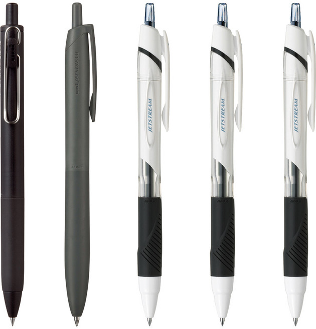 유니볼 제트스트림 라이트 유니볼 원 볼펜 0.5mm 블랙 5본, 세트