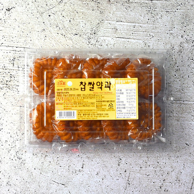 김규흔 한과 찹쌀약과 350g(10개입), 35g, 10개