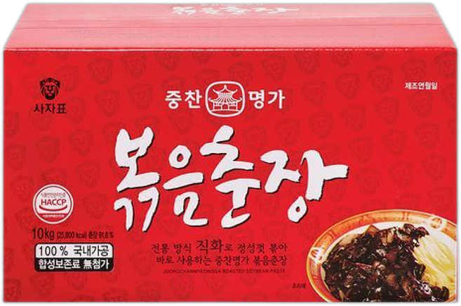사자표중찬명가 볶음춘장, 1개, 10kg