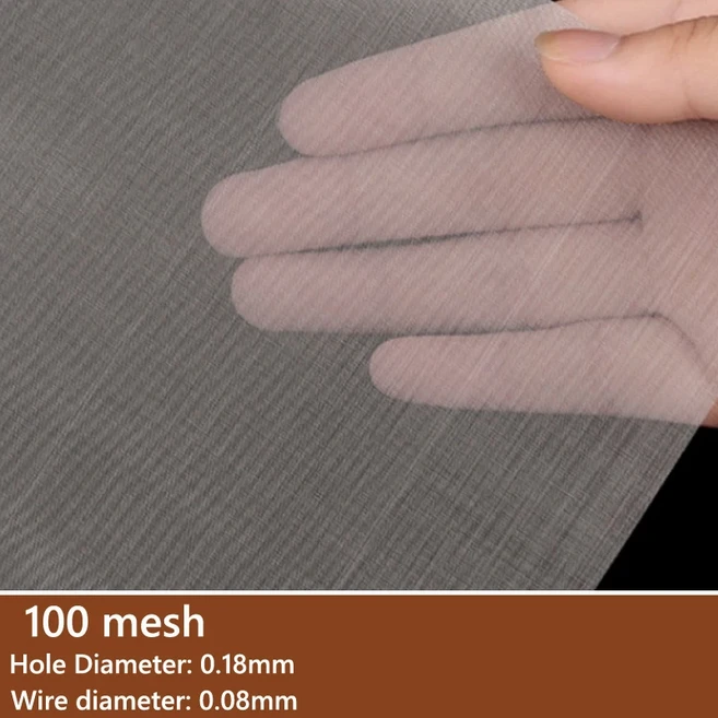 1-5pcs 304 스테인레스 스틸 필터 스크린 4/5/8/20/30/40-400 메쉬 짠 와이어 고품질 스테인레스 스틸 스크, 01 15x30cm x1pcs, 10 100 Mesh