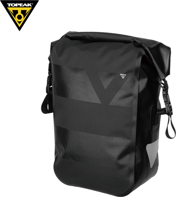 토픽 패니어 드라이백 자전거 패니어백 방수가방, 1개, 블랙, 16L