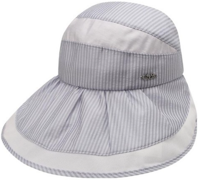 크로커다일레이디 스트라이프 플랩 썬캡 CLCMH1203