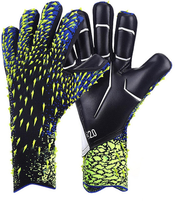 골키퍼장갑 슈트 남자축구장갑 풋살장갑 라텍스 골키퍼 장갑 내구성 골키퍼 장갑, 1세트, 초록의