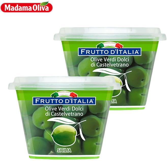 마다마올리바 냉장 그린카스텔 베트라노 올리브 480g, 2개