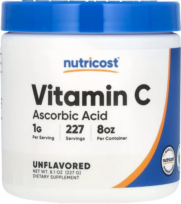 Nutricost 비타민C 무맛 227g(8.1oz), Nutricost 비타민C 무맛 227g81oz, 227g, 1개 - 쿠팡