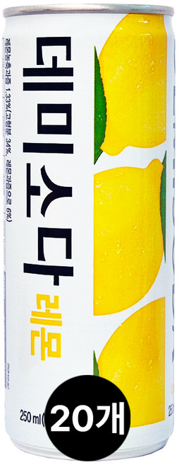 동아 데미소다 탄산음료 레몬맛, 250ml
