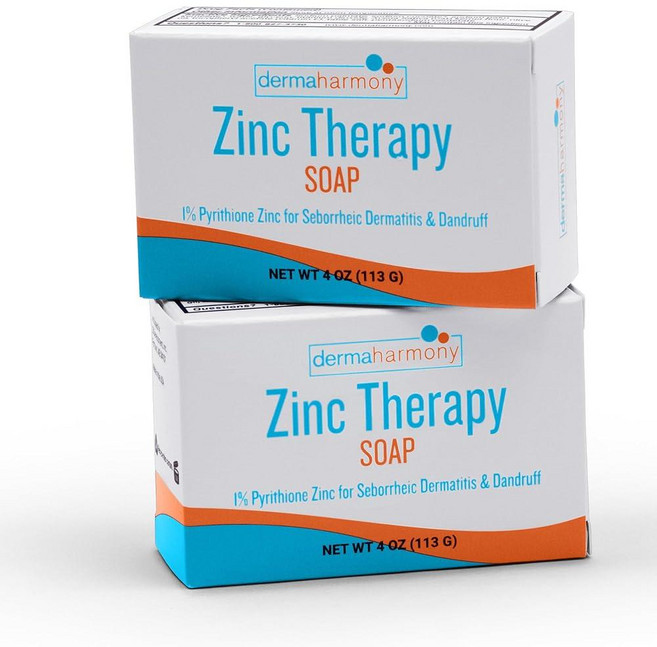 DermaharmON 온y 1% PyrithiON 온e Zinc (ZnP) Bar Soap 4 oz Bars - 2 PACK 팩 Crafted for Those Skin CON, Dermaharmony 1% Pyrithione Zin
