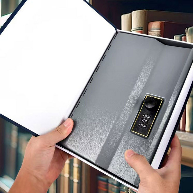 다온미 철벽방어 책금고 다이얼 잠금 미니 비밀상자 중형, Blcak