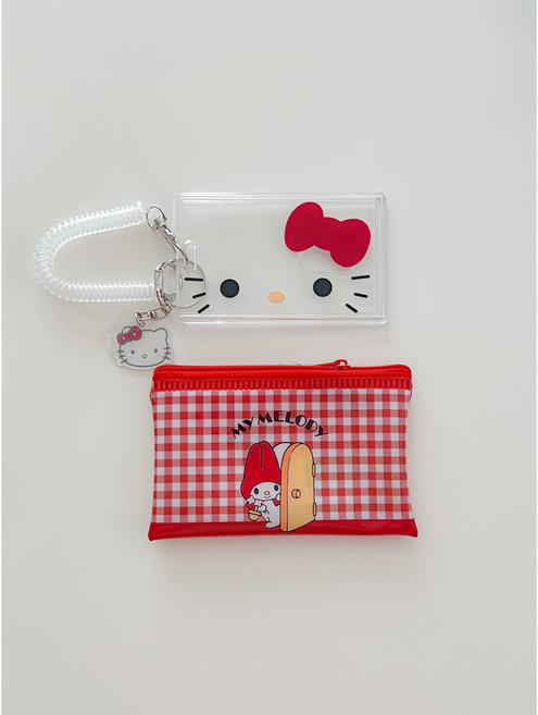 투명 교통카드 직장인 사원증 케이스 카드케이스 + 아크릴키링 세트