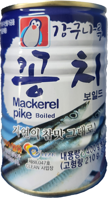 강구나루 꽁치통조림 400g, 1개