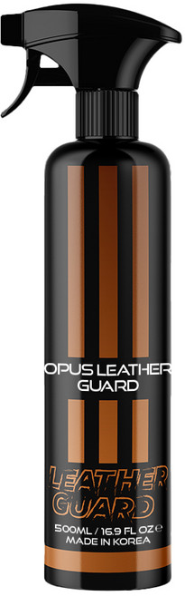 가죽코팅제 가죽용 인테리어 자동차실내관리 카시트 발수 오염방지 무광택 오푸스레더가드, 4개, 500ml
