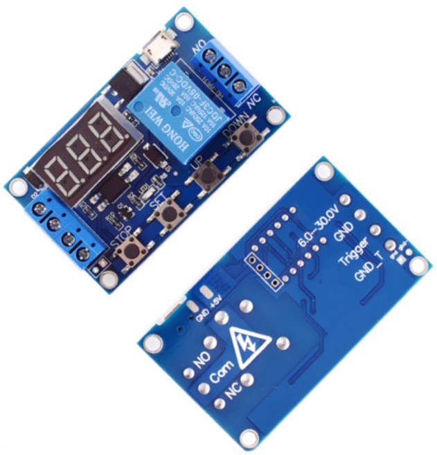 1-10PCS DC 6-30V 마이크로 USB 5V LED 디스플레이 자동화 사이클 지연 타이머 스위치 끄기 지연 시간 릴레이 6V 9V 12V 24V, [03] 1PCS