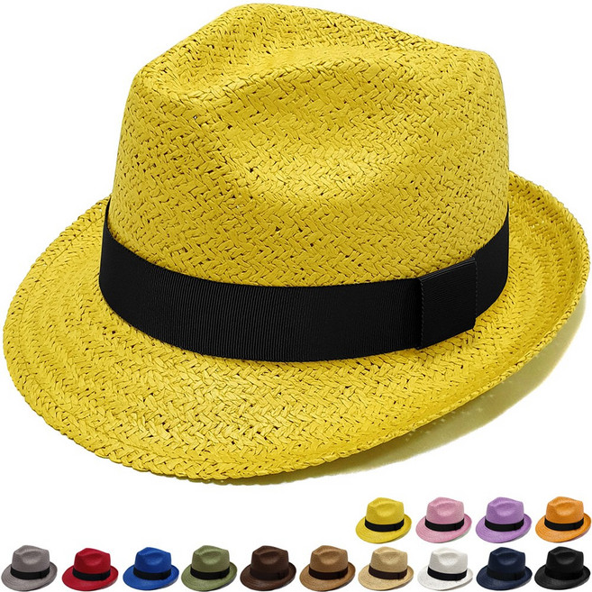 이럭셔리클럽 중절모 페도라 가볍고 착용감 좋은 모자 남자 여자 여름 모자 햇-CAP240533