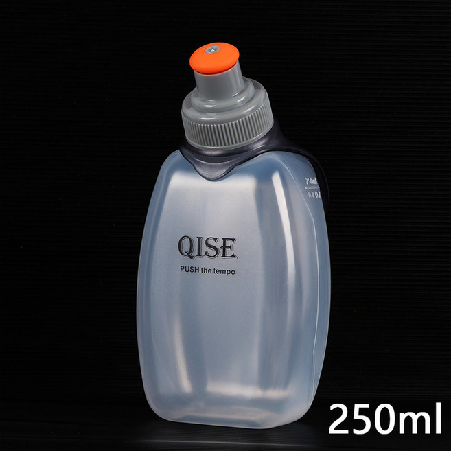 QISE 跑步運動軟水壺, 無防塵蓋, 1套, 250L