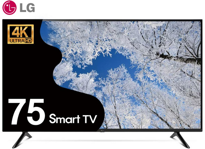 LG 190cm(75인치) 4K UHD 대형 스마트TV 75UQ7070, 방문설치, 스탠드형, 75UQ7070_포천본사방문수령