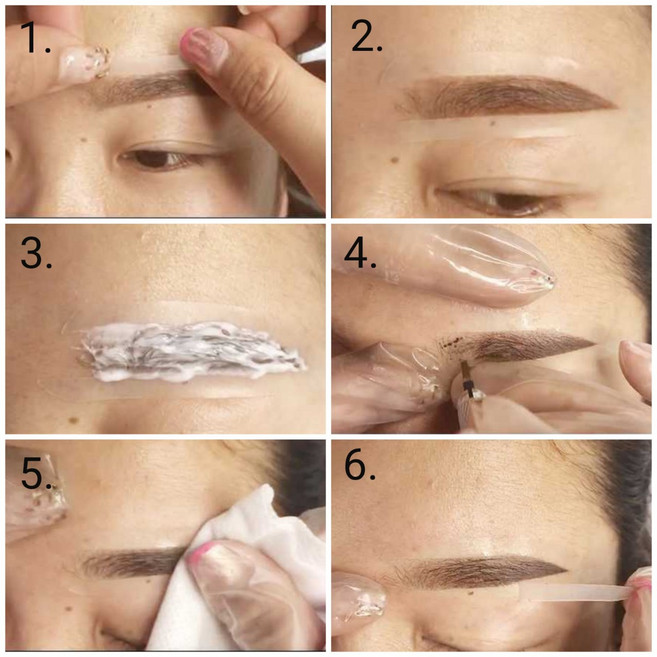 아웃라인테이프 디자인테이프 반영구디자인 반영구아웃라인테이프 눈썹디자인테이프 아웃테이프 5인분 1세트