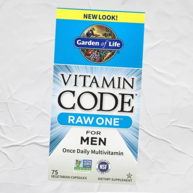 가든 오브 라이프 비타민 코드 RAW 원 남성 종합비타민 하루 1회 제공 식물성 75정 미국내수 라이프가든, 가든 오브 라이프 비타민 코드 RAW 원 남성용 종합비, 1개 - 쿠팡