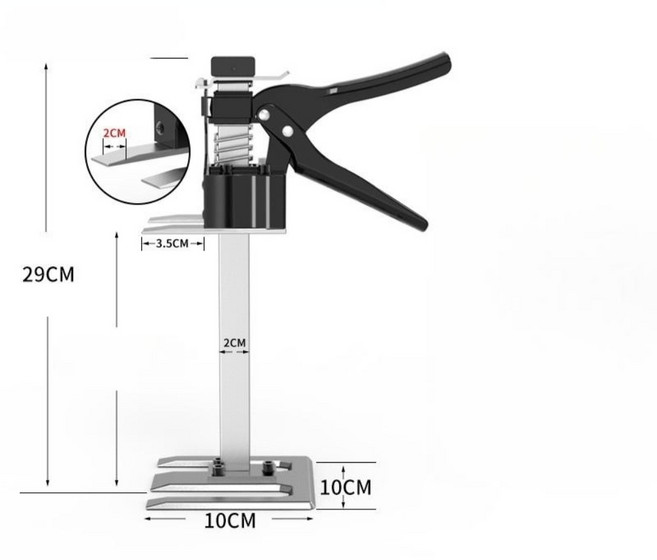 까마느 바이킹암 클램프 타일 리프트 인테리어 높이조절 서포트암 높이조절, 1개