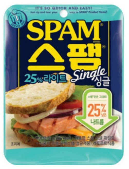 스팸 싱글 라이트 80g x 6개