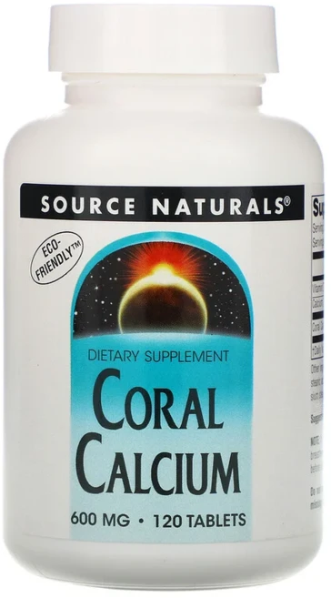 소스 네추럴스 산호 칼슘 Coral Calcium 600mg 120정, 1개 - 쿠팡