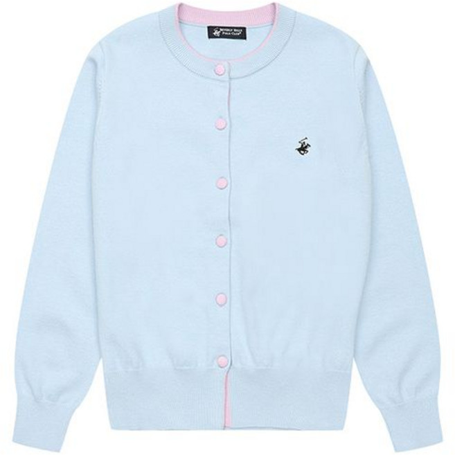 비버리힐스폴로클럽 여성 포인트 버튼 라운드 니트 가디건 TK102