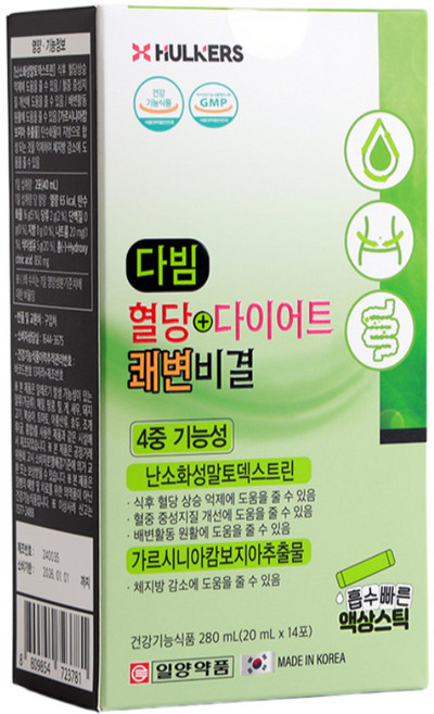 일양약품 다빔 혈당+다이어트 쾌변비결, 1박스, 14회분