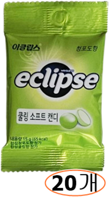 봉봉마켓 이클립스 소프트 청포도향, 15g, 20개