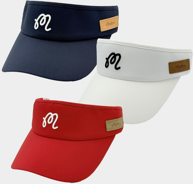 [백화점]말본 골프 모자 바이져 티홀더 포인트 썬캡, 1개, 01.네이비