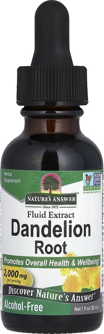 Nature's Answer 액상 추출물 민들레 뿌리 알코올 무함유 2000mg 30ml(1fl oz), NaturesAnswer액상추출물민들레뿌리알코올무함유2, 1개, 30ml - 쿠팡