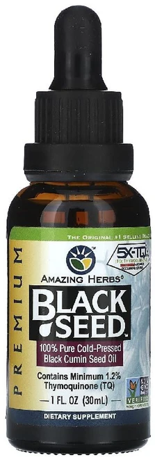 어메이징허브 블랙시드 블랙커민 씨드오일 오메가369 티모퀴논 30ml, 1개 - 쿠팡