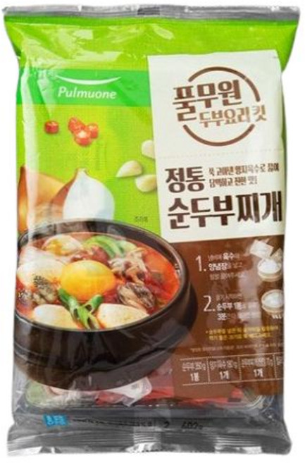 풀무원식품 정통 순두부찌개 KIT 602g, 1개