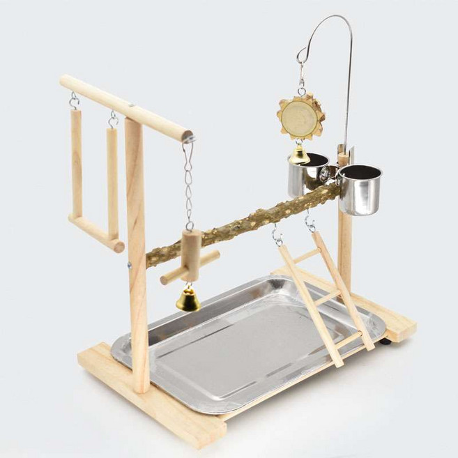 새 놀이터 나뭇가지 앵무새 횃대 새장 스탠드형 용품, 1개