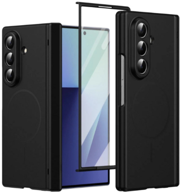 갤럭시 Z Fold7 6/Z Flip7 6 자동 힌지보호 카메라 커버 내장 스탠드 내충격성 케이스