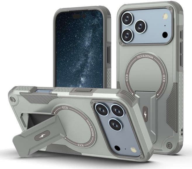 아이폰 17 시리즈 케이스 360도 전면보호 에어쿠션 충격방지 킥스탠드 MagSafe 호환 하드커버 + 스트랩 포함