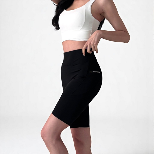 마린웨이브 노와이존 5부 엘라스틴 레깅스 바이커쇼츠 숏 팬츠