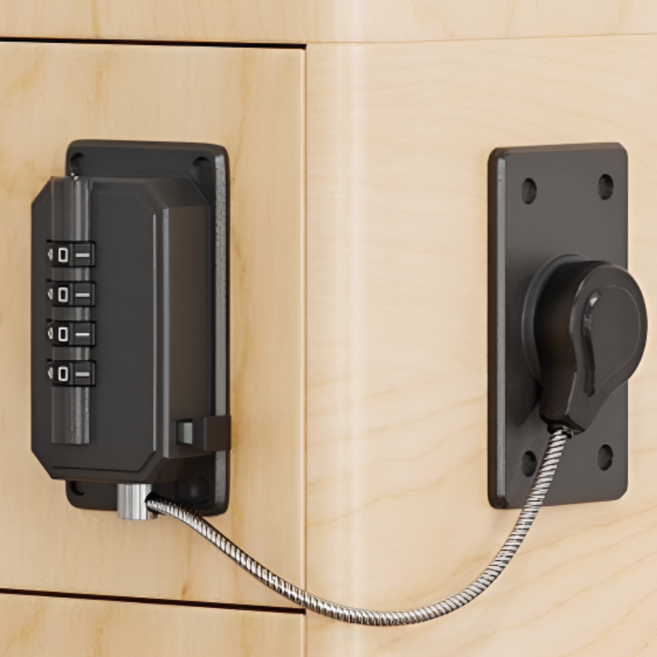 메라빌리아 락앤픽 잠금 장치 부착형 블랙, 2개