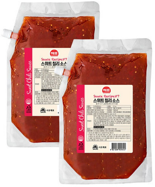 (기한임박 26년 12월)사조 스위트 칠리소스 2kg 2개
