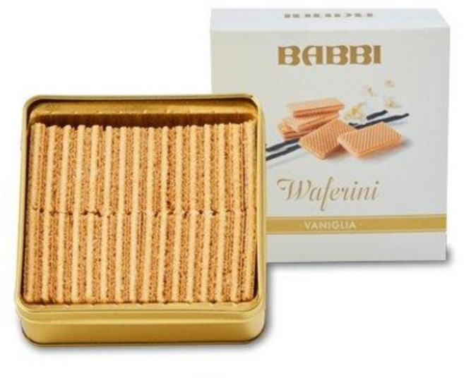 일본백화점 BABBI 밥비 고급 웨하스 와페리니 바닐라 2022SS, 75g, 1개