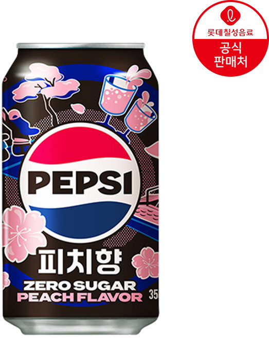 펩시 제로슈거 피치향, 24개, 355ml