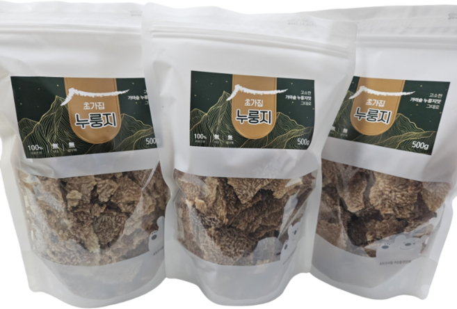 누룽지 지퍼백누룽지 국산누룽지 초가집누룽지 누룽지선물세트 가마솥누룽지 간편누룽지 건강누룽지, 3개, 500g